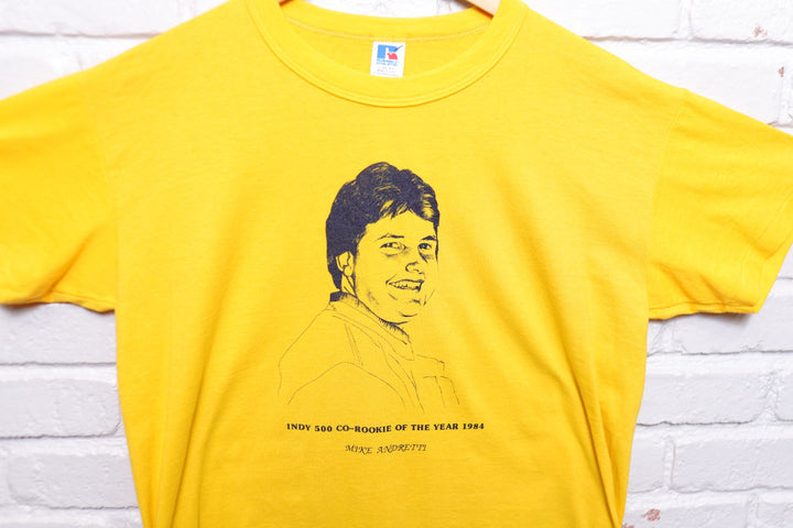 Mike Andretti Rookie of the Year Nascar Vintage T Shirt Large 80s