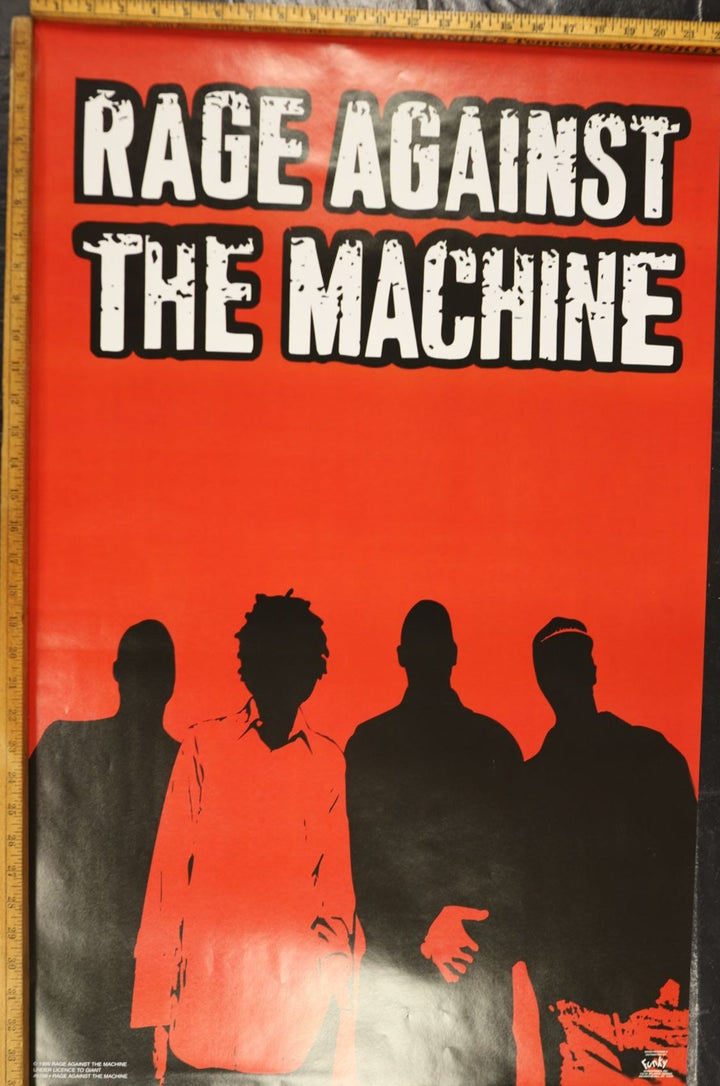 90s Vintage Rage Against The Machine Band Poster