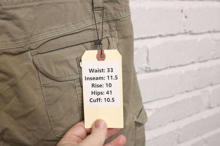 Kuhl Hiking Shorts 33/11.5 tan