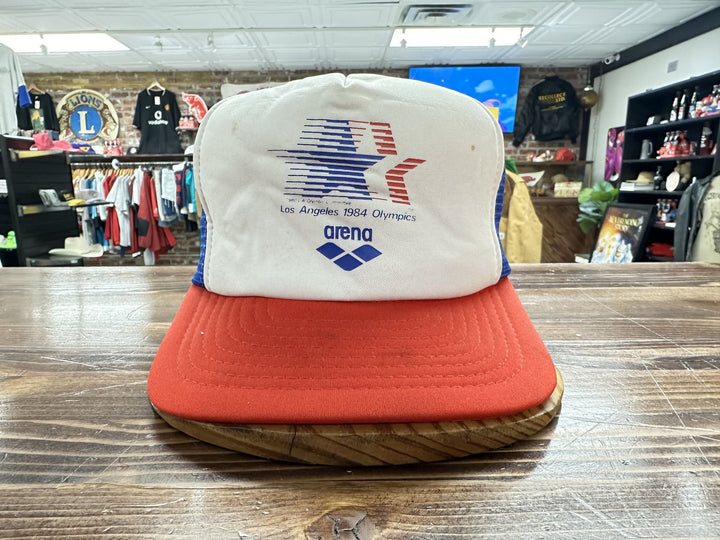 Los Angeles Olympics Vintage Snapback Trucker Hat 80s VTG 1984 Cap