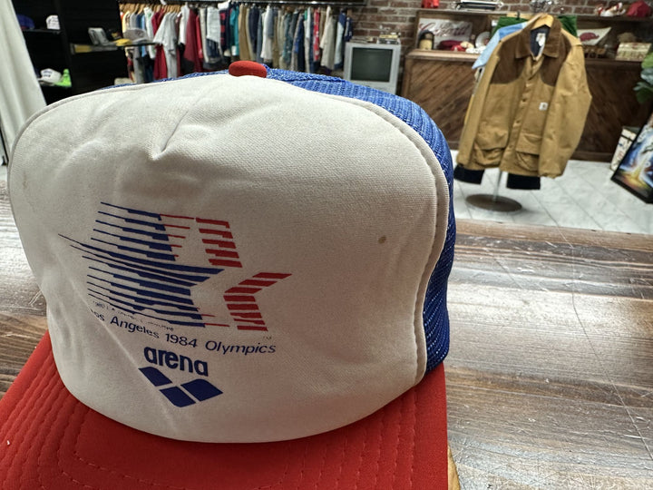 Los Angeles Olympics Vintage Snapback Trucker Hat 80s VTG 1984 Cap