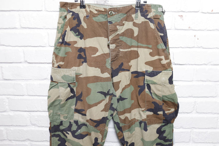 US Military Vintage Camo Pants 34/30.5 90s