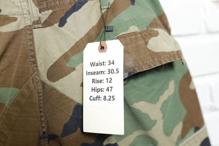 US Military Vintage Camo Pants 34/30.5 90s