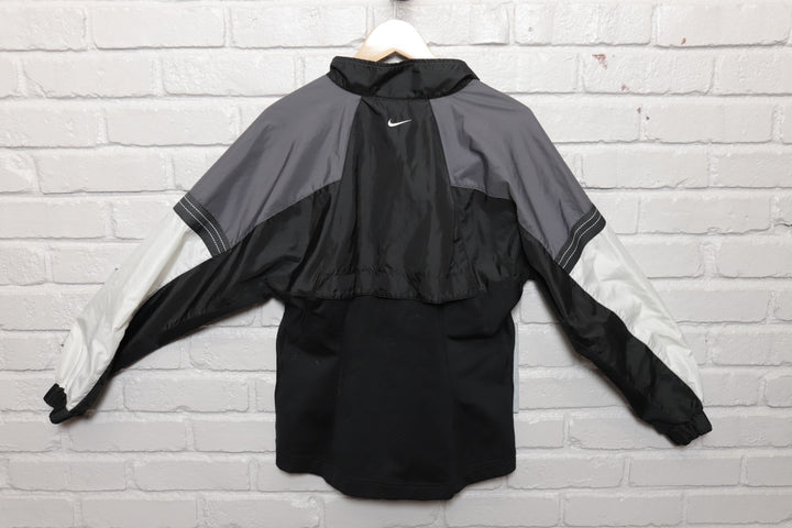 90s Vintage Nike Grey Windbreaker Jacket Size YOUTH Medium