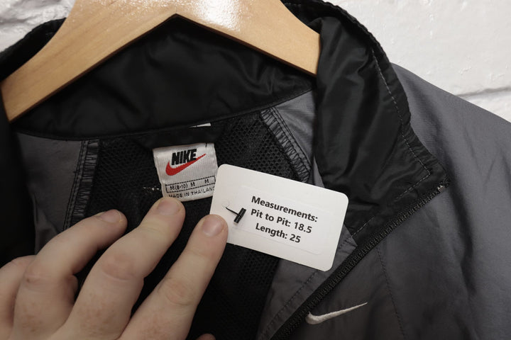 90s Vintage Nike Grey Windbreaker Jacket Size YOUTH Medium