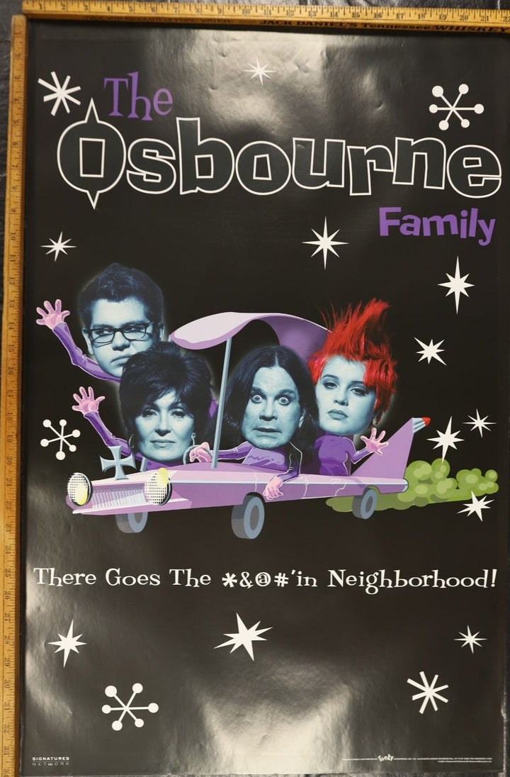 2000s Vintage The Osbourne Family TV Show Poster