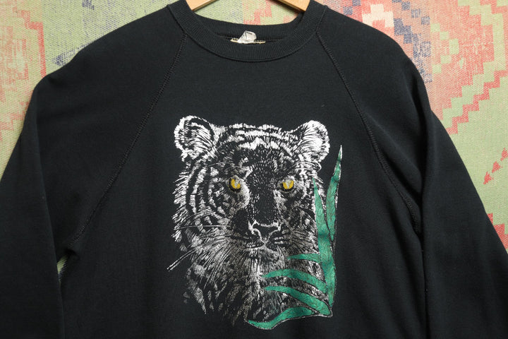Metallic Tiger Vintage Sweatshirt XL 90s