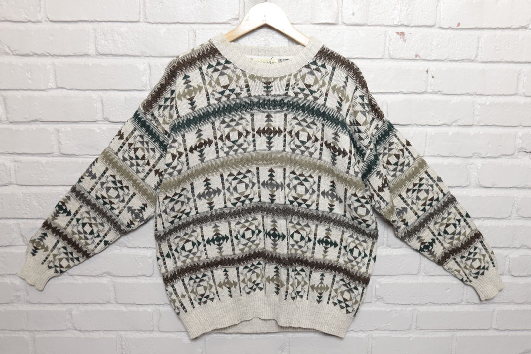90s Vintage St John's Bay Nordic Sweater Size Large
