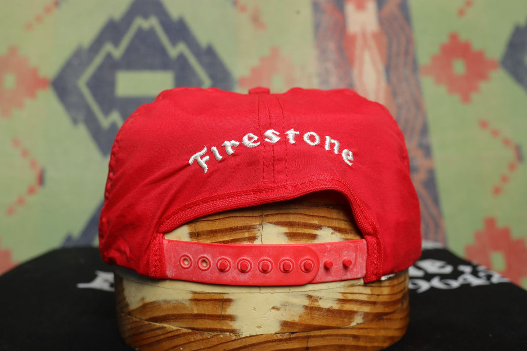 Firestone Farm Tires Vintage Snapback Hat 80s