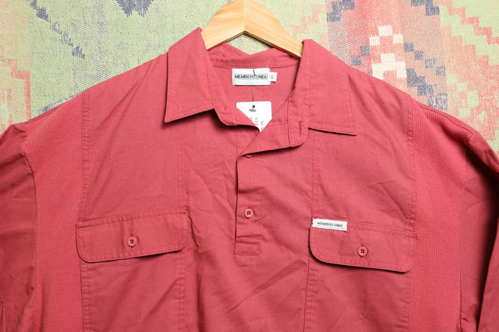 Members Only Vintage Polo Shirt Large 80s