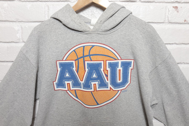 AAU Vintage Grey Basketball Hoodie 2000s Medium