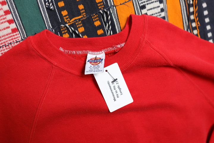 Dickies Vintage Red Sweatshirt Medium 80s