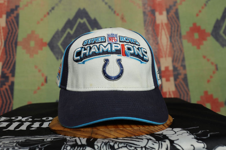 Colts Super Bowl XLI Vintage Reebok Strap Back Hat 2000s