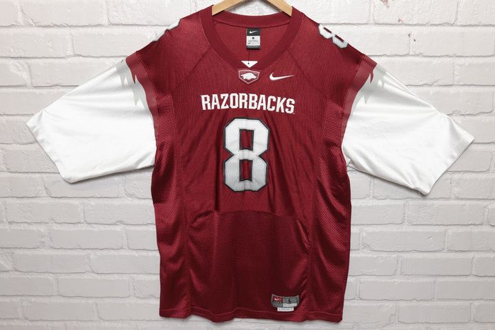 University of Arkansas Razorbacks Football Jersey Size Large