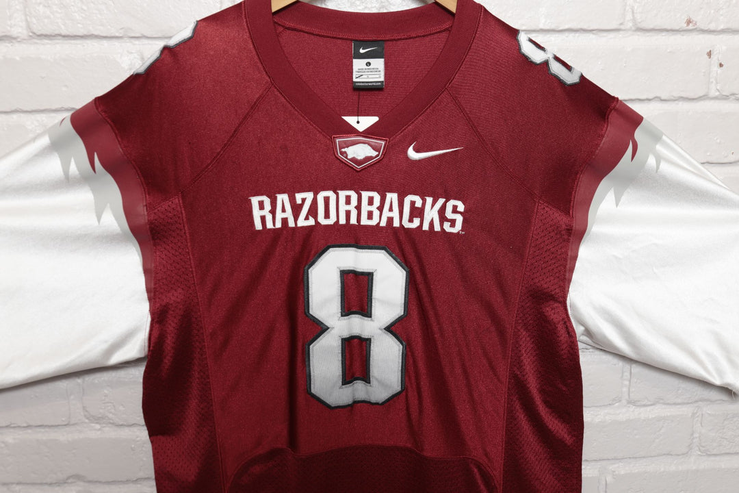 University of Arkansas Razorbacks Football Jersey Size Large