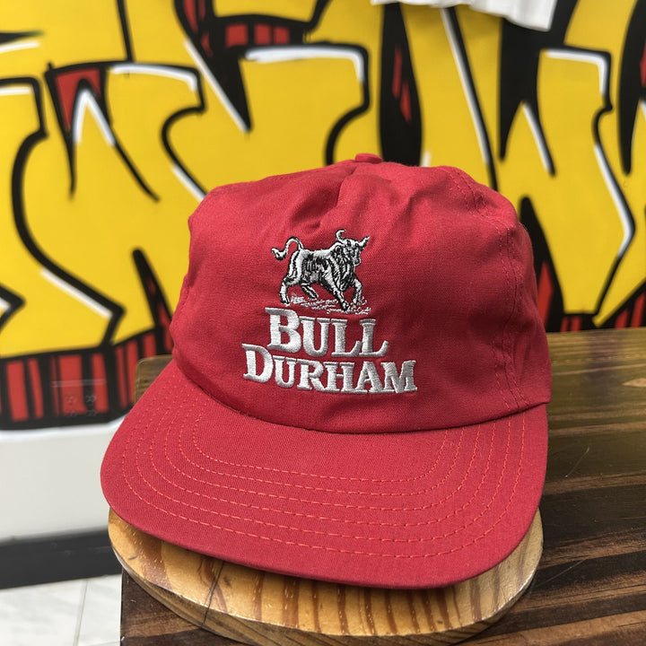 Bull Durham Vintage Red Snapback Hat 90s