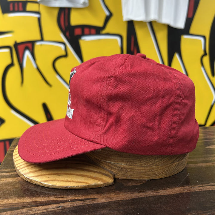 Bull Durham Vintage Red Snapback Hat 90s