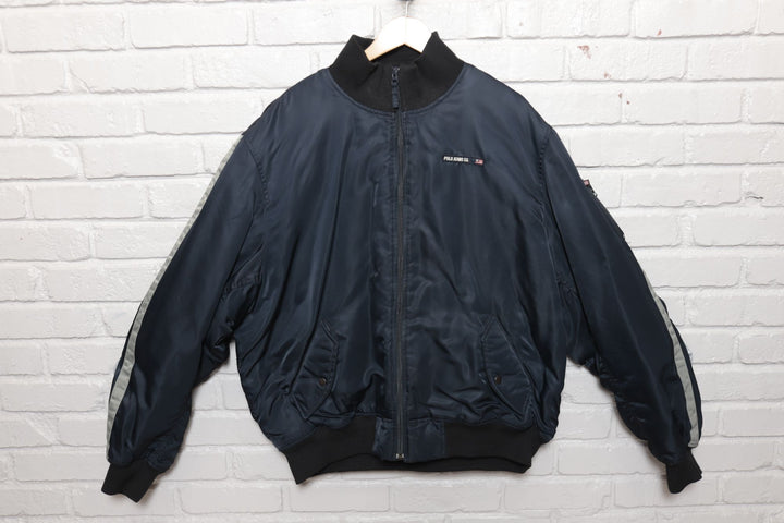 2000s Vintage Polo Jeans Co Ralph Lauren Military Style Bomber Jacket Size XXL