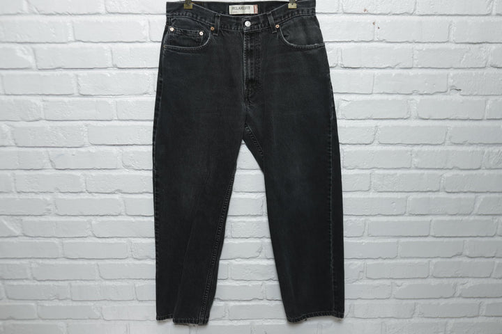 Levi's 550 Vintage Black Relaxed Fit Jeans 2000s 33/28