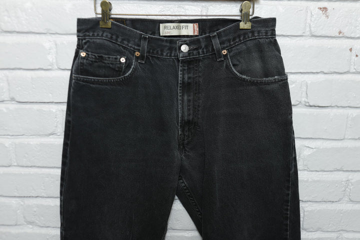 Levi's 550 Vintage Black Relaxed Fit Jeans 2000s 33/28