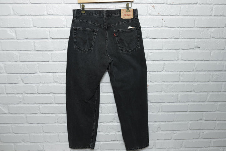 Levi's 550 Vintage Black Relaxed Fit Jeans 2000s 33/28