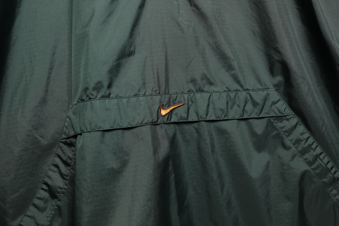 Nike Vintage Green and Red Windbreaker Jacket XL 90s