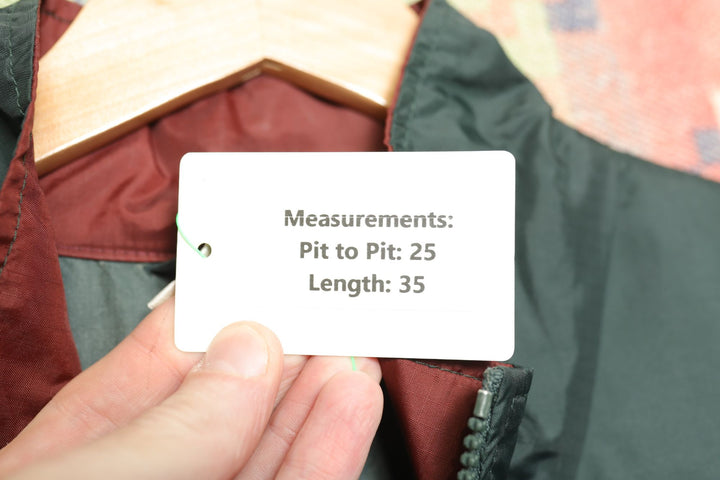 Nike Vintage Green and Red Windbreaker Jacket XL 90s