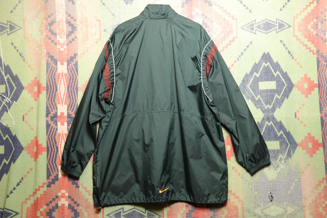 Nike Vintage Green and Red Windbreaker Jacket XL 90s