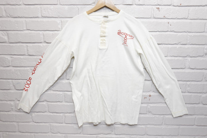 Z's Recovery Room Vintage Henley LS  T Shirt 70s XL