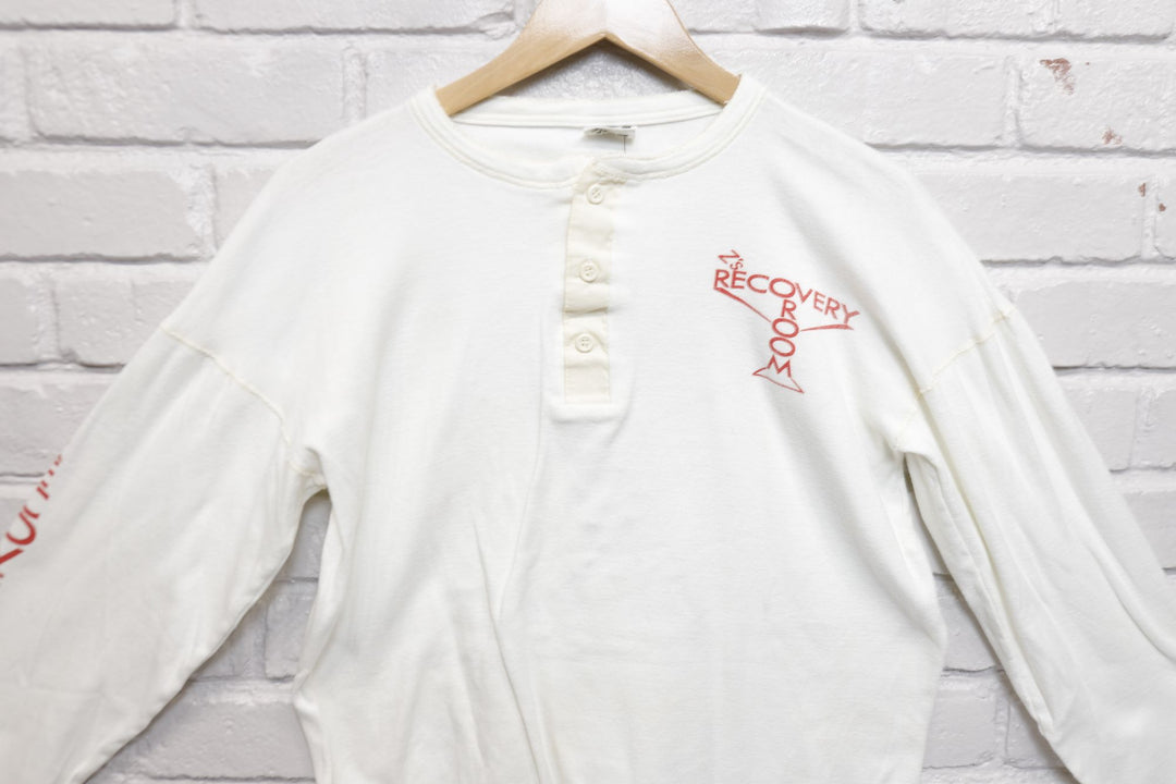 Z's Recovery Room Vintage Henley LS  T Shirt 70s XL