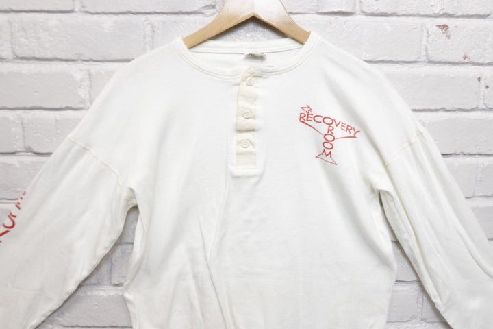 Z's Recovery Room Vintage Henley LS  T Shirt 70s XL