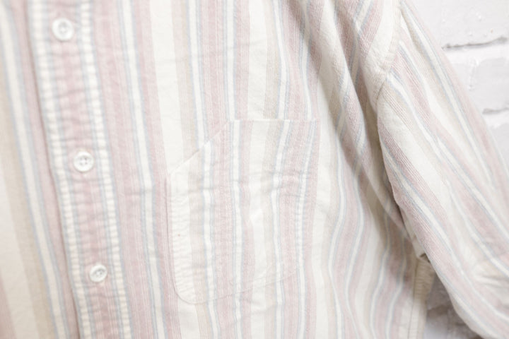St Johns Bay Vintage Striped Shirt XXL 90s