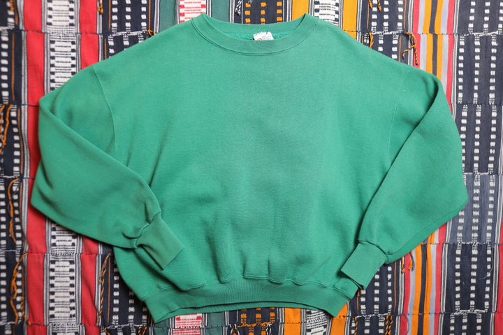 The Fitness Center Vintage Green Sweatshirt Large 90s