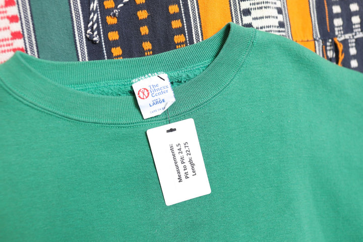 The Fitness Center Vintage Green Sweatshirt Large 90s