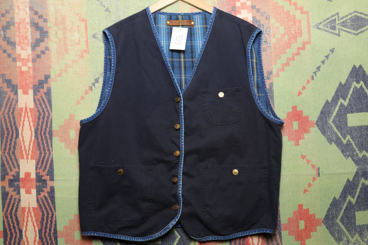 Tommy Hilfiger Vintage Reversible Workwear Vest Large 90s