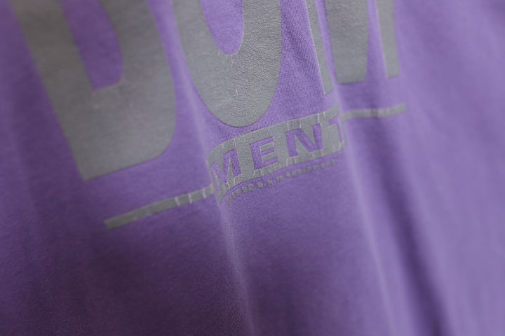 BUM Equipment Vintage Purple LS T Shirt 90s Medium