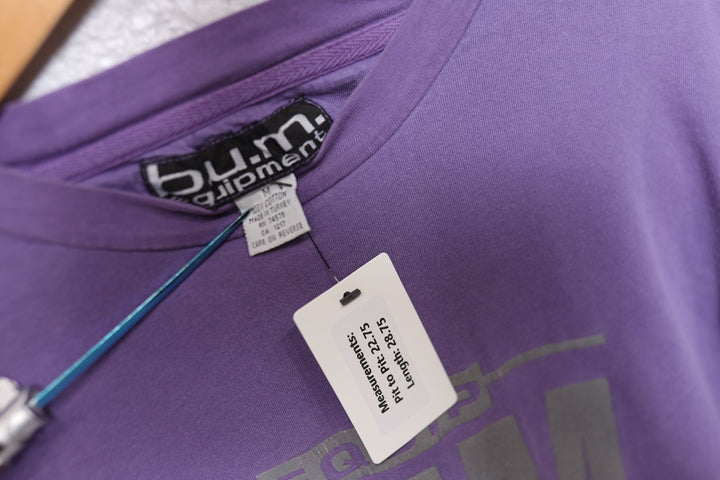 BUM Equipment Vintage Purple LS T Shirt 90s Medium