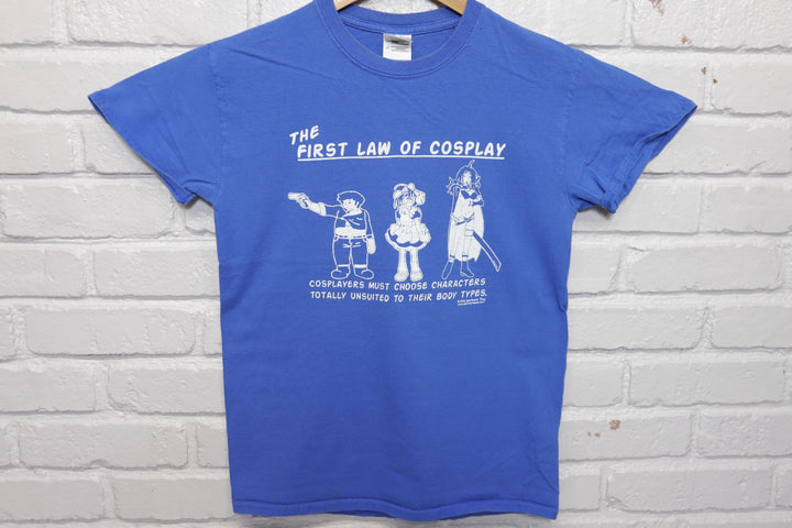 First Law of Cosplay Vintage T Shirt Small 2000s