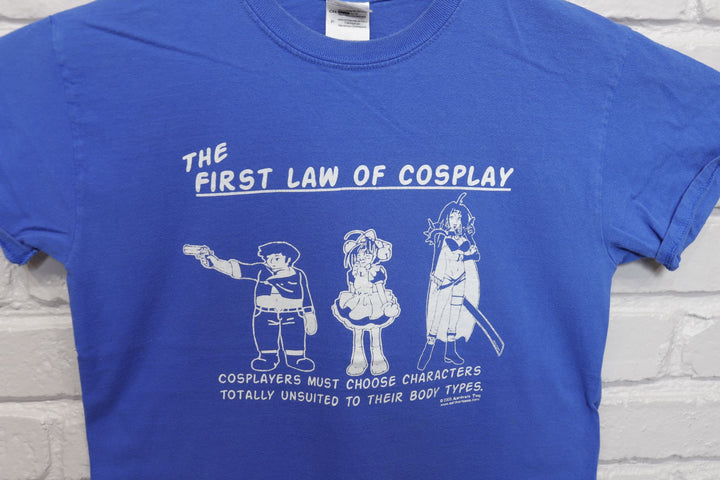 First Law of Cosplay Vintage T Shirt Small 2000s