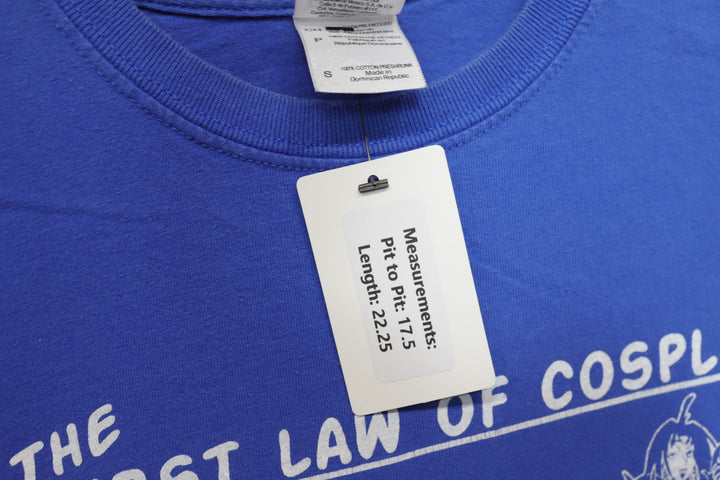 First Law of Cosplay Vintage T Shirt Small 2000s