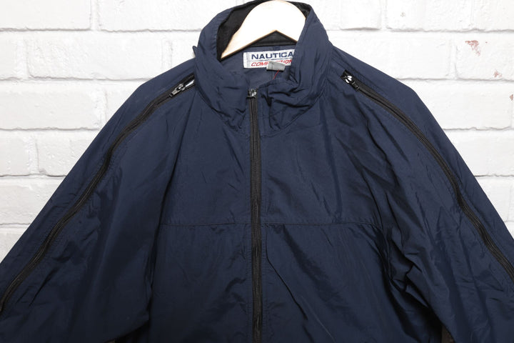 90s Vintage Nautica Competition Zipper Sleeve Jacket Size Large