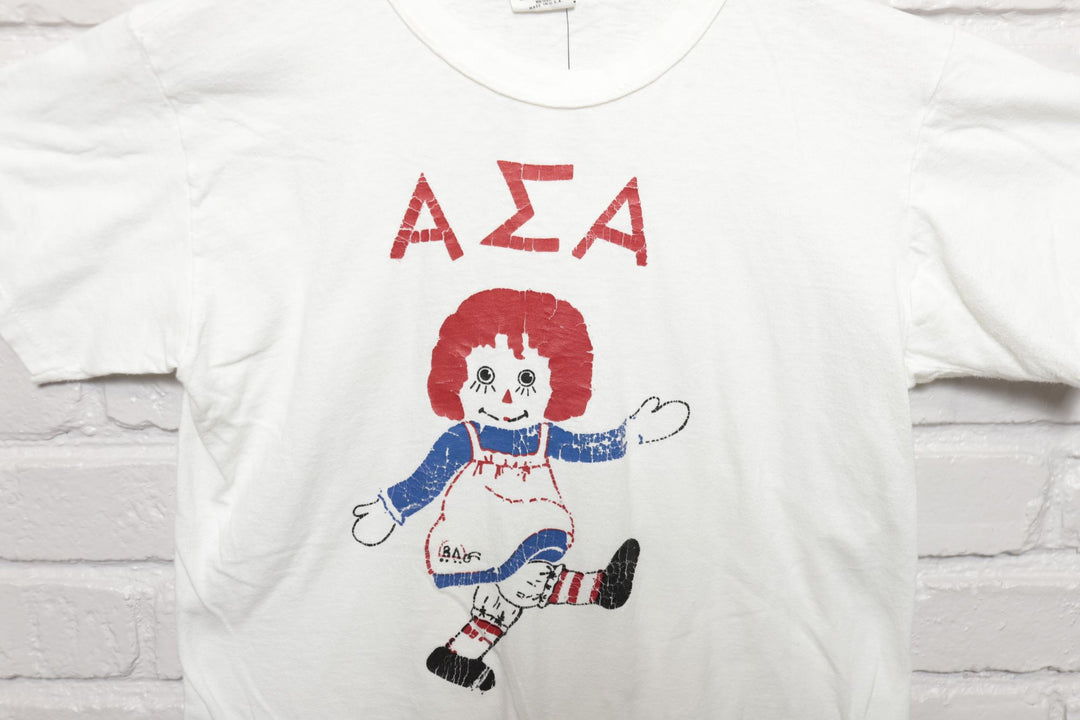 Alpha Sigma Alpha Vintage T Shirt 80s  Medium