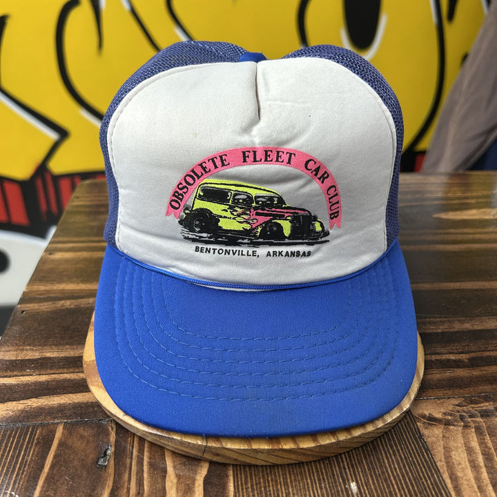 Obsolete Fleet Car Club Vintage Snapback Trucker Hat 80s