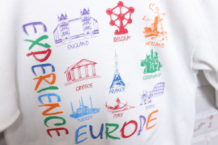 Experience Europe Vintage Tourist Sweatshirt 90s Small