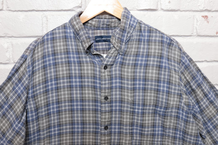 2000s Vintage John Ashford Plaid Button Down Shirt Size Large