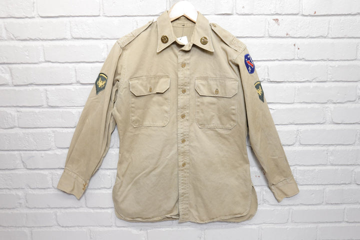 US Military Medic Vintage Shirt Medium 60s