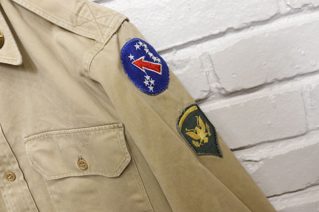 US Military Medic Vintage Shirt Medium 60s