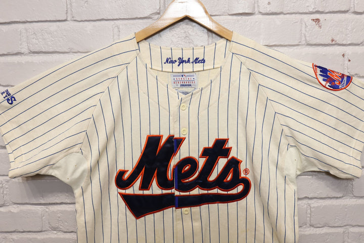 90s Vintage New York Mets Cooperstown Classics Starter Jersey Size Large