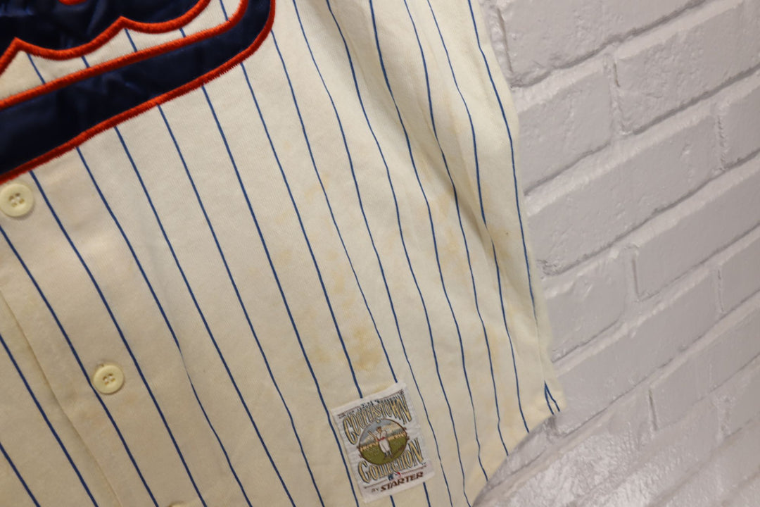90s Vintage New York Mets Cooperstown Classics Starter Jersey Size Large