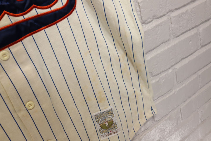 90s Vintage New York Mets Cooperstown Classics Starter Jersey Size Large
